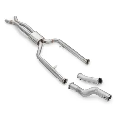 Downpipe + rura środkowa BMW M3/M4 S58 + katalizator MS HJS, z tłumikiem, osłona termiczna największy sklep tuningowy w Polsce!