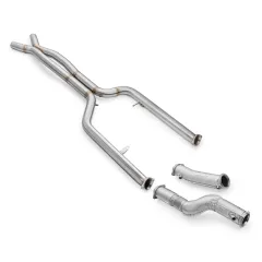 Zestaw downpipe + rura środkowa BMW M3/M4 G80-G83, osłona termiczna, bez tłumika największy sklep tuningowy w Polsce!