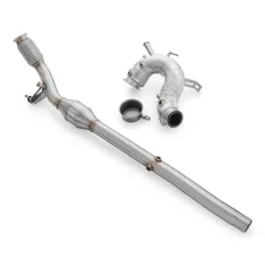 Downpipe Volkswagen Golf VIII 2.0 TDI GTD 200 KM DPF OFF + katalizator EURO 5 200 cpsi z osłoną termiczną największy sklep tuningowy w Polsce!
