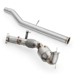 Downpipe Skoda Superb 2.0 TSI OPF/GPF + katalizator MS HJS 100 cpsi z tłumikiem największy sklep tuningowy w Polsce!