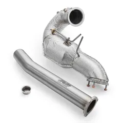 Downpipe zestaw Audi A4/S4 3.0 TDI Quattro 76 mm osłona termiczna z tłumikiem największy sklep tuningowy w Polsce!