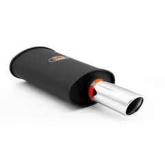 Tłumik końcowy RM119 dł. 330 mm wejście 2x50 mm / 2 cale RM Motors największy sklep tuningowy w Polsce!