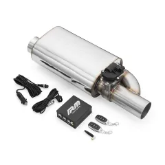 Aktywny tłumik z przepustnicą EV05 300mm 63,5mm / 2,5 cala elektryczny prawy RM Motors największy sklep tuningowy w Polsce!