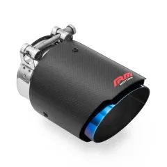Końcówka wydechu Carbon 114 mm montaż 76 mm (3 cala) matowa RM Motors największy sklep tuningowy w Polsce!