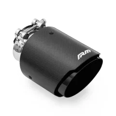 Końcówka wydechu carbon 89mm montaż 63,5mm (2.5 cala) matowa RM Motors największy sklep tuningowy w Polsce!