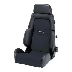 Fotel sportowy RECARO Expert rozmiar S (LT/F) Sztuczna skóra w kolorze czarnym / Dinamica black największy sklep tuningowy w Polsce!