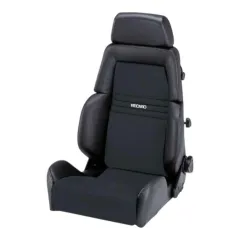 Fotel sportowy RECARO Expert rozmiar M (LT/W) Sztuczna skóra w kolorze czarnym / Dinamica black największy sklep tuningowy w Polsce!