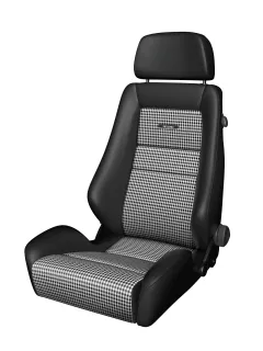 Fotel sportowy RECARO Classic LX Czarna skóra / Pepita największy sklep tuningowy w Polsce!