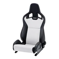 Fotel sportowy RECARO Sportster CS Czarna skóra / Dinamica silver podgrzewany Prawy największy sklep tuningowy w Polsce!