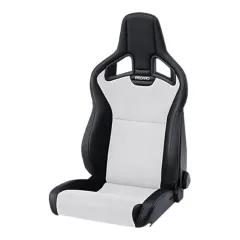 Fotel sportowy RECARO Cross Sportster CS Czarna skóra / Dinamica silver +SRS/SAB podgrzewany Prawy największy sklep tuningowy w Polsce!