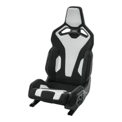 Fotel sportowy RECARO Sport C Biała skóra / Dinamica black podgrzewany Prawy największy sklep tuningowy w Polsce!