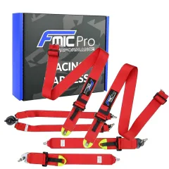 Pasy sportowe FMIC Pro FIA 2031 8853-2016 6-punktowe 3"x 3" Czerwone największy sklep tuningowy w Polsce!