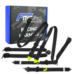 Pasy sportowe FMIC Pro FIA 2031 8853-2016 6-punktowe 2"x 2" Czarne największy sklep tuningowy w Polsce!