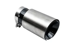 Końcówka Tłumika Typ:51 89mm wejście 76mm Silver Black Chrome największy sklep tuningowy w Polsce!