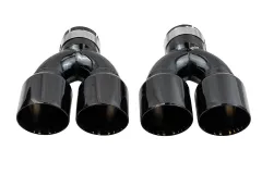 Końcówka Tłumika Typ:36 101mmx2 wejście 67mm Black Chrome Zestaw największy sklep tuningowy w Polsce!